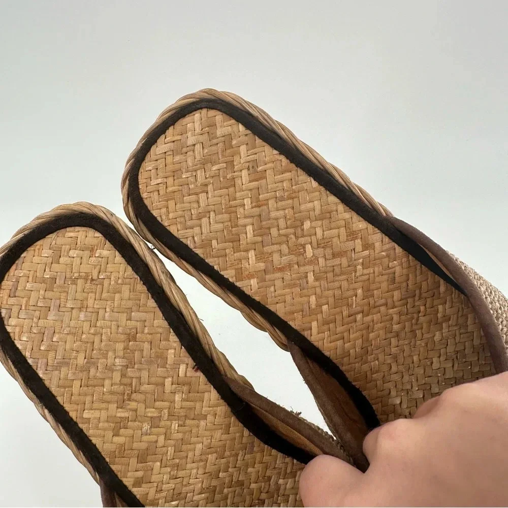 Vintage wicker jute